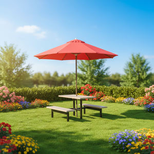 Parasols <span class=keywords><strong>de</strong></span> patio extérieurs modernes en <span class=keywords><strong>bois</strong></span> pour hôtels, parcs, cafés - rayon <span class=keywords><strong>de</strong></span> 1,35 m - Product Image 2