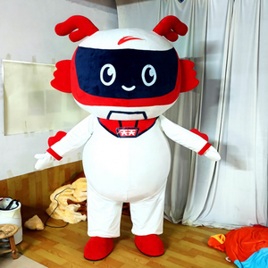 Disfraz de mascota Robot de <span class=keywords><strong>dibujos</strong></span> <span class=keywords><strong>animados</strong></span> personalizado con logotipo personalizado, tamaño adulto, fiesta de Halloween para eventos y promoción de Marca - Product Image 1