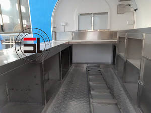 รถขายอาหารเคลื่อนที่คุณภาพสูง ทำจากไฟเบอร์กลาส สำหรับขายอาหารว่างและอาหารจานด่วน รถเข็นปรับแต่งได้ พร้อมรับประกัน 1 ปี - Product Image 6