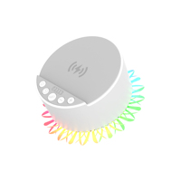 Speaker 5IN1 -BT + Suara untuk Tidur + Pengisi Daya Nirkabel + Lampu RGB + Penyangga Ponsel