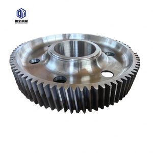 Anneau de forgeage personnalisé Roue dentée hélicoïdale en métal roulant Engrenage droit pour machine de séchage - Product Image 1