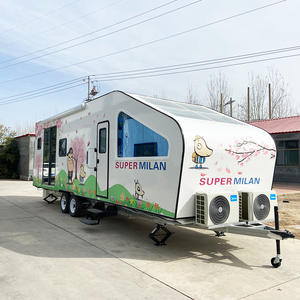 Remorque de camping multifonctionnelle sans moteur pour les vacances en site touristique, traction mobile en plein air - Product Image 2