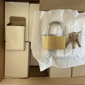 Candados con llave de alta seguridad pulidos duraderos de latón macizo de 20mm-60mm para equipaje, maletas, cajones LY - Product Image 3