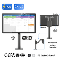 Tablet Android 13 con Soporte PoE de 21.5 Pulgadas, 15 Pulgadas, 24 Pulgadas, Hardware KDS, IEEE 802.3bt, Alimentación por Ethernet, Cámara de 8MP