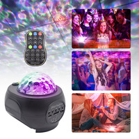 5V 3 en 1 Machine sonore télécommande veilleuse lampe Laser projecteur musique ciel étoilé veilleuse avec haut-parleur à dents bleues