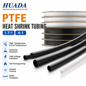 Tubo Termocontraíble <span class=keywords><strong>de</strong></span> PTFE <span class=keywords><strong>de</strong></span> Baja Fricción y Superficie Antiadherente, Transparente, Blanco, Resistente al Desgaste, <span class=keywords><strong>para</strong></span> Cubrir Componentes Mecánicos - Product Image 1