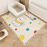 Tapis anti-dérapant extra large pour attraper la litière des chats, double couche, design nid d'abeille, pour les foyers multi-chats, fabrication industrielle