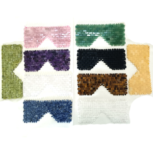 Pembe Kristal Göz Maskesi Yaşlanma Karşıtı Yüz Masaj Aleti Yüz Cilt Bakımı için Göz Yorgunluğunu Giderici Taş Göz Maskesi - Product Image 6