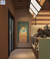 Taille personnalisée de L1800 à L6000 mm, convient aux cafés, aux salons de thé, aux restaurants, aux halls d'hôtel et aux comptoirs de bar