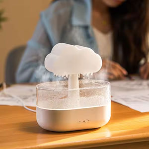 Usine directe <span class=keywords><strong>pluie</strong></span> <span class=keywords><strong>nuage</strong></span> champignon diffuseur USB plug-in couleur changeante humidificateur pour voiture en plein air ménage RV utiliser Humidistat - Product Image 3