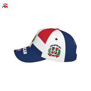 Gorra con la Bandera Nacional de República <span class=keywords><strong>Dominicana</strong></span> al por Mayor, Gorra Patriótica para Fanáticos del Fútbol, Sombrero para el Sol, Recuerdo, Regalo - Product Image 3