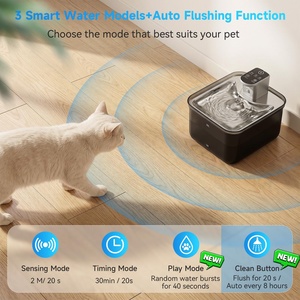 Bebedero Automático <span class=keywords><strong>para</strong></span> <span class=keywords><strong>Gatos</strong></span> de Acero Inoxidable de 3.5L con Sensor de Movimiento, Diseño sin Bomba, Enjuague Automático, Pantalla de Batería de 4000mAh - Product Image 2