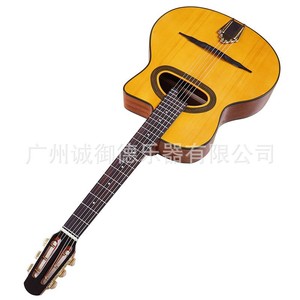 Guitare folk Big Mouth Gypsy 41 pouces, 6 cordes, épicéa, plaque simple Sabri, légère, performance professionnelle - Product Image 5