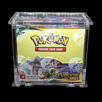 Boîte de rehaussement de Pokemon, boîtier d'exposition en acrylique transparent avec assemblage de vis, vitrine résistante aux UV pour boîte de Booster Pokemon ETB