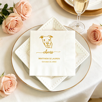 Servilletas de Cóctel Personalizadas, Servilletas Desechables para Boda, Servilletas Personalizadas para Boda