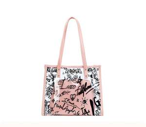 New Transparent Pvc Letter <b>Bag</b> Shoulder Messenger <b>Bag</b> <b>Waterproof</b> Cosmetic <b>Bag</b> Factory Wholesale - Product Image 4