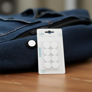 Points adhésifs Velcro Ilan 25 mm, 8 pièces, autocollants circulaires auto-adhésifs à crochets et boucles pour vêtements, chaussures et accessoires - Product Image 2