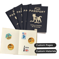 Passeport Personnalisé Haute Qualité en Papier Spécial Imprimé Quadrichromie Couverture PU pour Voyage Sport ou Animaux de Compagnie
