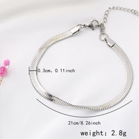 Bracelet en acier inoxydable simple à la mode pour femmes, accessoires de pendentif d'amour, vente chaude