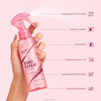 Semprotan Rambut Penguat & Perbaikan Ikatan Keratin Panthenol Beraroma Beras dengan Logo Kustom untuk Rambut Kering, Mengembang, dan Diwarnai