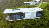 Maison conteneur préfabriquée respirante de luxe, de haute qualité, modulaire, moderne, type capsule spatiale, maisons capsules, mini-maisons mobiles, Villa 1