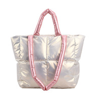 Sac fourre-tout matelassé doux pour femme de marque célèbre 2026 – Sacs à bandoulière d'hiver grande capacité, confortables et rembourrés