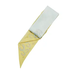 Оптовая продажа, популярный женский Блестящий шелковый шарф с логотипом на заказ, роскошный Шелковый шарф
