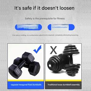 Lục giác PE + Xi măng quả tạ đầy cát hạng hai khiếm khuyết nhà unisex đào tạo sức mạnh cánh tay cơ bắp phụ nữ giảm béo bụng - Product Image 4