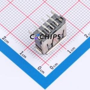 HX 10.0 HC6.3 JB USB Connector Through hole Component (THT) Connector Type-A USB 2.0 Female Right Angle Insert - Product Image 2