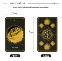 Impression personnalisée Vente en gros Jeu 7x12cm 78 cartes Cartes de tarot originales avec guide