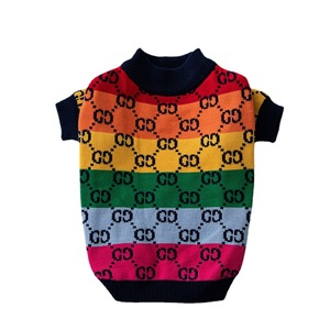 Custom FNJIA Cat Dog Sweaters Plus Size Pets Jumpers Camisola Pullover Jacquard para Roupas De Cachorro Roupa De Malha <span class=keywords><strong>Pet</strong></span>