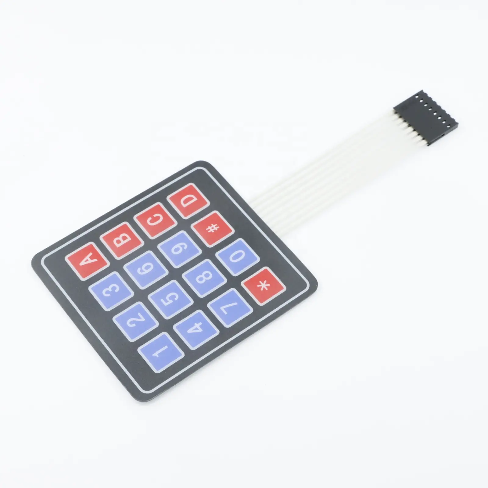 Teclado personalizado de membrana 4x4, teclado matriz, 16 teclas numérico