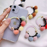 Sangles magnétiques en fourrure pelucheuse pour téléphone, chaînes porte-téléphone pour iPhone 15, accessoires de maintien