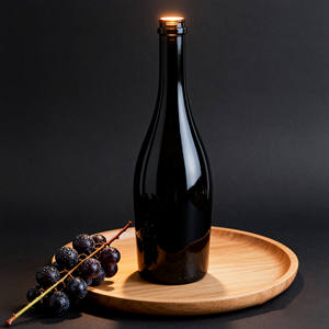 Classique <span class=keywords><strong>vide</strong></span> 500ml 750 ml rond noir marron bordeaux bouteilles de <span class=keywords><strong>vin</strong></span> en verre <span class=keywords><strong>bouchon</strong></span> <span class=keywords><strong>bouteille</strong></span> d'alcool avec liège - Product Image 4