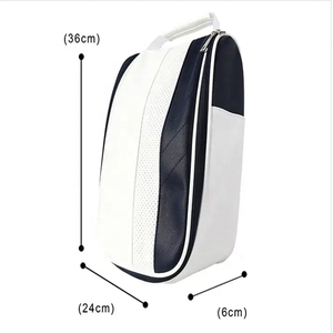 Chaussures de <span class=keywords><strong>golf</strong></span> de haute qualité sac Logo personnalisé <span class=keywords><strong>en</strong></span> cuir Pu respirant et pratique compact étanche <span class=keywords><strong>Golf</strong></span> voyage Portable sac à chaussures - Product Image 3