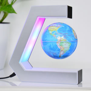 Mappa del mondo galleggiante magnetica a levitazione con Base a forma di <span class=keywords><strong>E</strong></span>, rotazione di 360 gradi <span class=keywords><strong>E</strong></span> globo galleggiante per la decorazione della scrivania dell'ufficio - Product Image 2