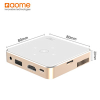 Mini projecteur DLP domestique, compatible 3D, 1080P, projecteur de poche portable avec système d'exploitation Linux pour cinéma maison et utilisation mobile