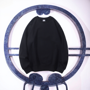 Sweat-shirts pour hommes en coton 100% personnalisés avec logo, en molleton français de luxe 280 g/m², col rond surdimensionné, respirant, écologique, pour l'hiver - Product Image 2