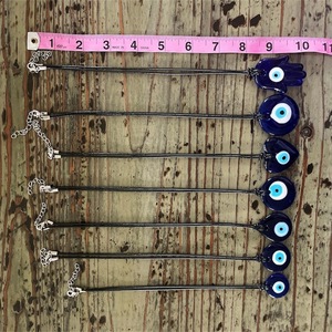 Hecho a mano Nazar turco azul mal de ojo colgante tradicional adorno colgante de pared y coche/hogar/jardín/llavero Protector regalo de la suerte - Product Image 3