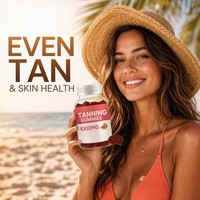 Complément Alimentaire Gommes Bronzantes Vitamines Marque Blanche OEM pour Adultes, Femmes, Hommes et Adolescents – Santé de la Peau et Pigmentation