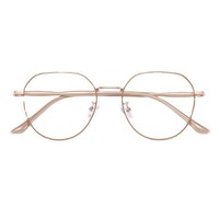 QUEJOEY, nuevas gafas ópticas redondas de color té con leche para mujer, gafas de estilo coreano con bloqueo de luz azul, ultraligeras