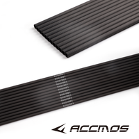ACCMOS Tige de flèche en carbone pur Super ID 6,2 mm +/-0,001" 32 pouces Spine 250-800 pour arc et flèche DIY