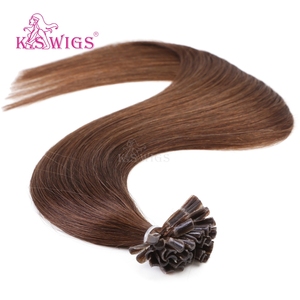 Wholesale Italian Keratin <b>Nail</b> Tip Hair <b>Extensions</b> Double Drawn Virgin Human Hair Silky Straight Keratin U Tip Hair <b>Extensions</b> - Product Image 2