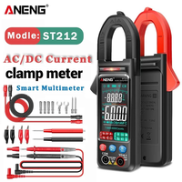 Multimètre à pince numérique ANENG ST212, 6000 points, intelligence automatique, testeur de courant et de tension CC/CA