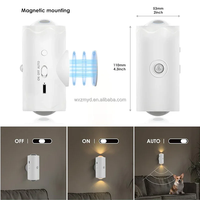 Lampe murale LED à détection de mouvement rechargeable, dégradé RGB, lumière d'ambiance nocturne, utilisation en extérieur, design décoratif moderne, garantie de 2 ans