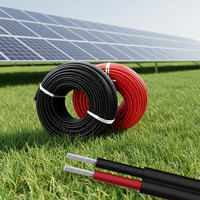 XLPO Mehradriges Kupfer-Solarkabel UV-Beständig HIZ2Z2-K Solar-PV-Kabel DC1500V 4mm2 6mm2 25-Jährige Lebensdauer für Solarmodule