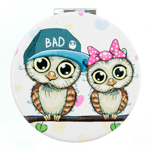 OEM ODM Biểu Tượng Tùy Chỉnh Cá Nhân Mô Hình Cổ Điển Nhỏ Gọn Gương Owl Thiết Kế Trang Điểm Gương Mini Vanity Nhỏ Gọn Gương - Product Image 2