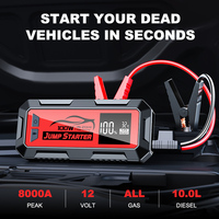 8000a 100w 24000mah Jumper mobil multifungsi 12v baterai Pak Booster kapasitor LED pengisian cepat Laptop Power Bank Jump Starter