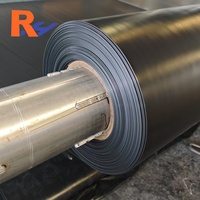 Bâche géomembrane HDPE LLDPE noire de 0,5 mm pour bassin d'évaporation solaire au Sénégal, application de récolte dans l'agriculture salinère