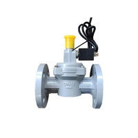 Katup Solenoid Gas Anti Ledakan Suhu Ruangan DN80 Struktur Lurus untuk Pemutus Pipa Gas Industri untuk Gas Alam